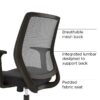 Ergonomic Fabric Swivel Task Chair - Image 2
